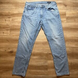 Bonobos Jeans Men 34x34 Blue Athletic Fit Straight Leg Stretch Light Wash Denim